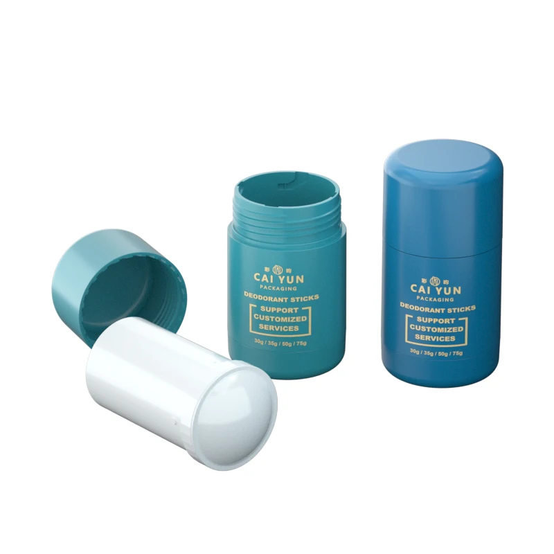 30ml 50ml  refillable stock deodorant containers for women and men body cream empty deodorant container stick 75g