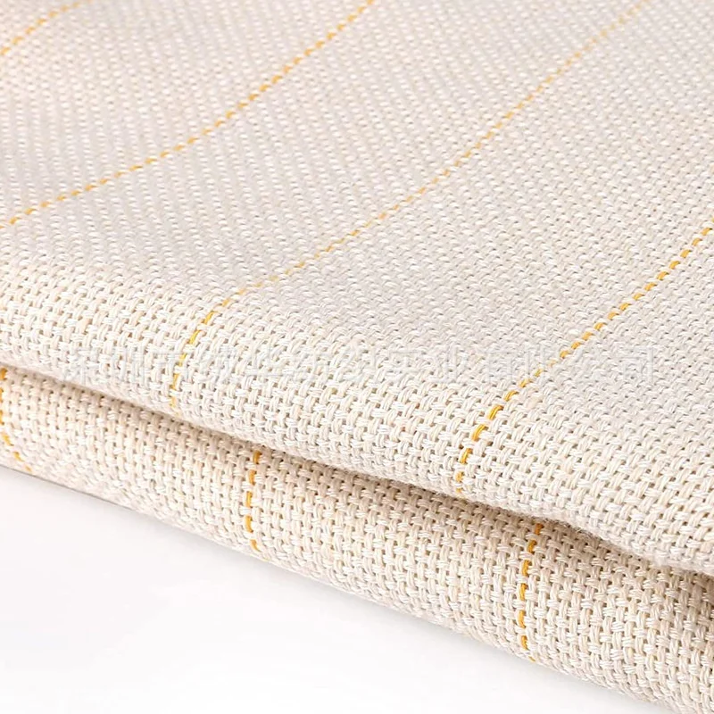 YELLOW LINE White embroidery roll cotton poly backing rug carpet tufting fabric primary monk tufting cloth for tufting gun