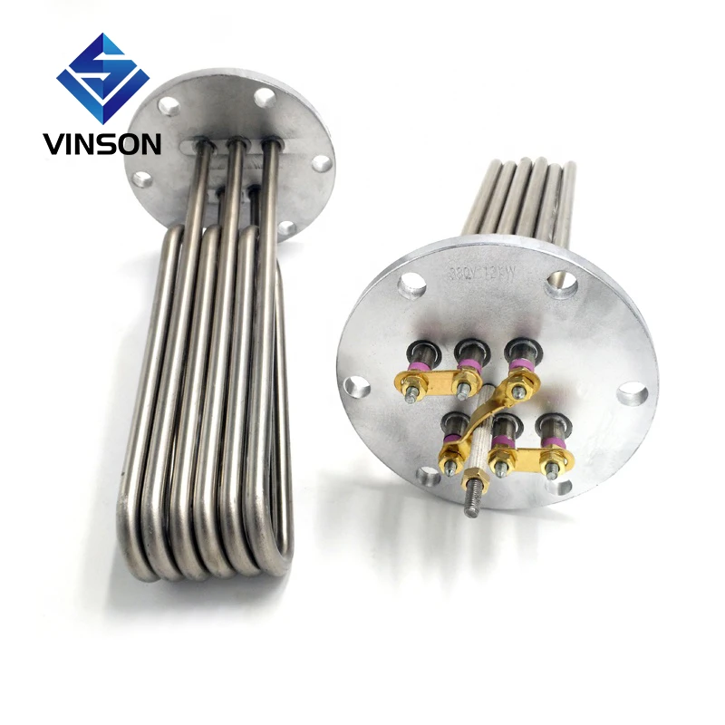 30kw watt Immerision electric water heater boiler flange tubular heating element