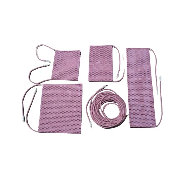 High Temperature Pipeline Drying Flexible Ceramic Pad Heaters Pwht Rope Heater