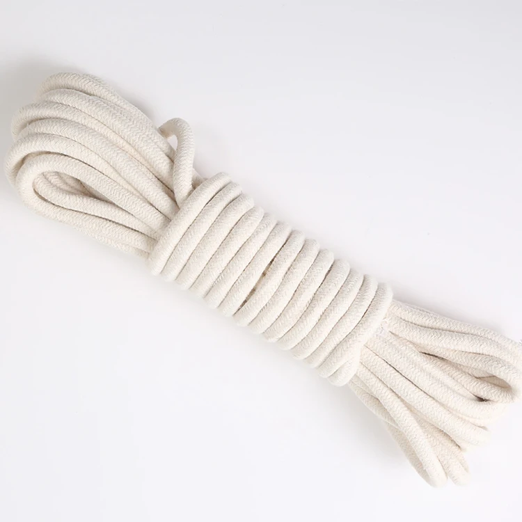 Wholesale wall decorative rope natural twisted macrame string white cotton cord