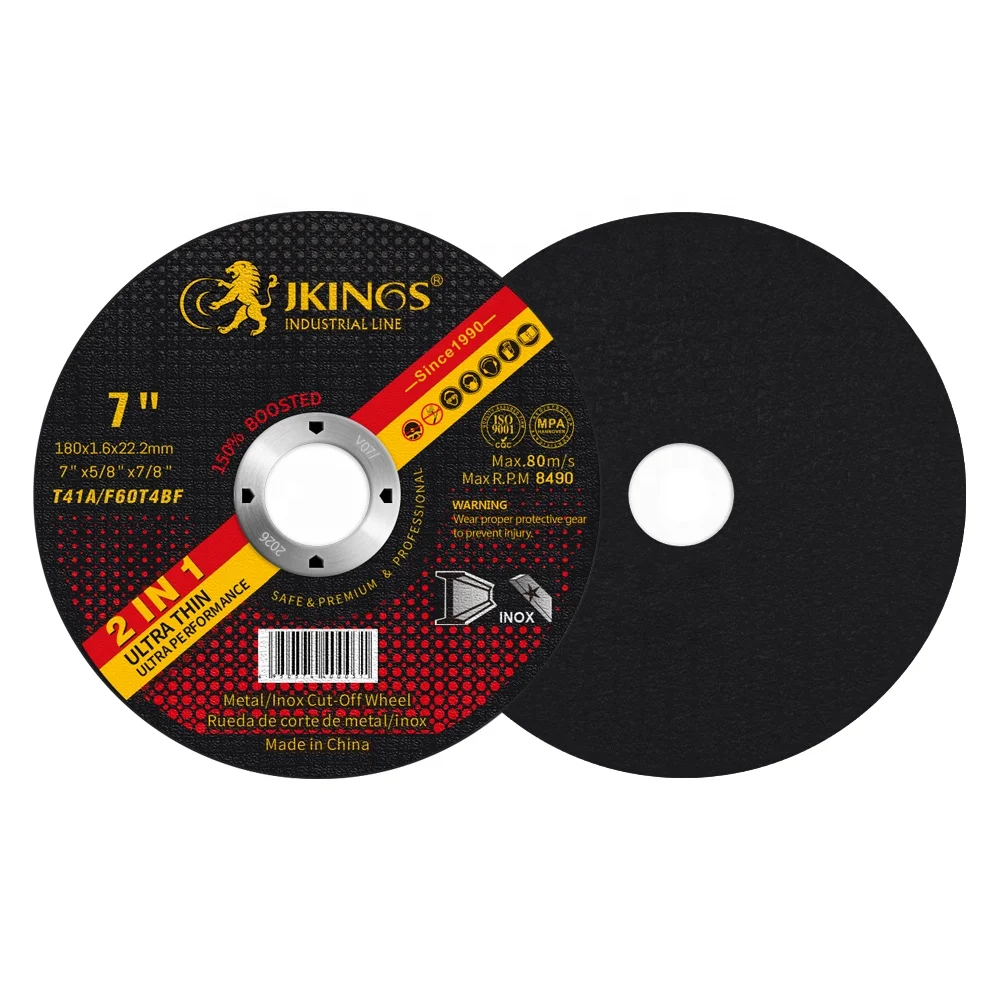 T41 High Performance 180*1.6*22.2mm Cutting Disc Abrasive Tools for Stainless Steel OEM and ODM Supported