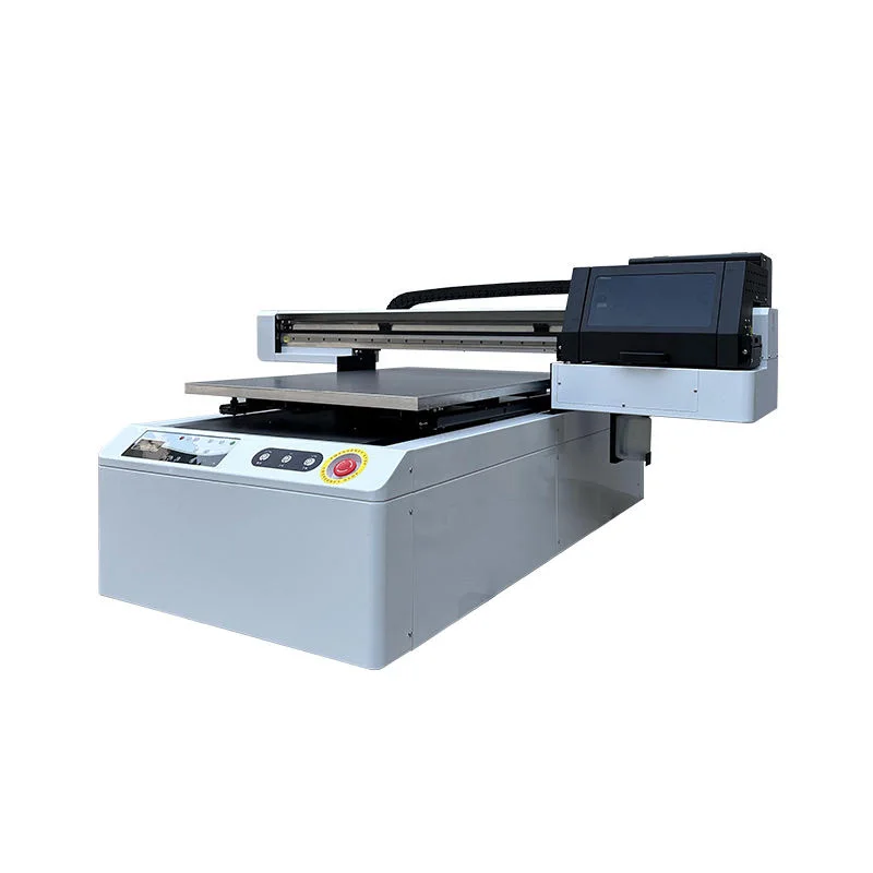 6090 UV led flatbed printer phone case cover acrylic pen AB film UV flatbed printer xp600 printhead label printing machine