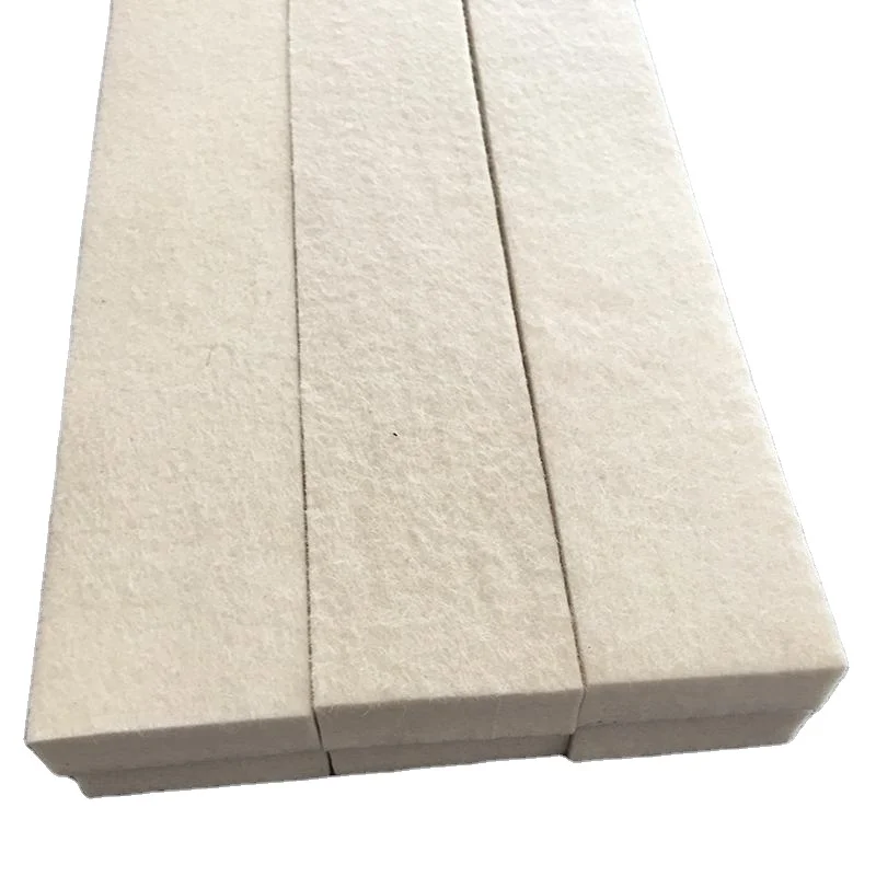 Factory custom 3mm 6mm 10mm thick 100% wool fabric industry felt wool white felt for seal fire retardant