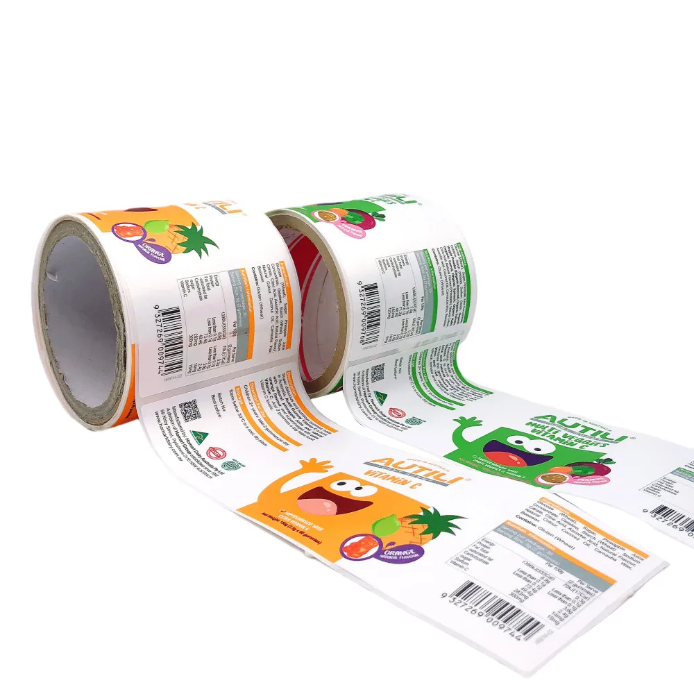 Perfect design cheap price custom oil water proof glossy matte OEM logo strong viscosity sticker print label for factory