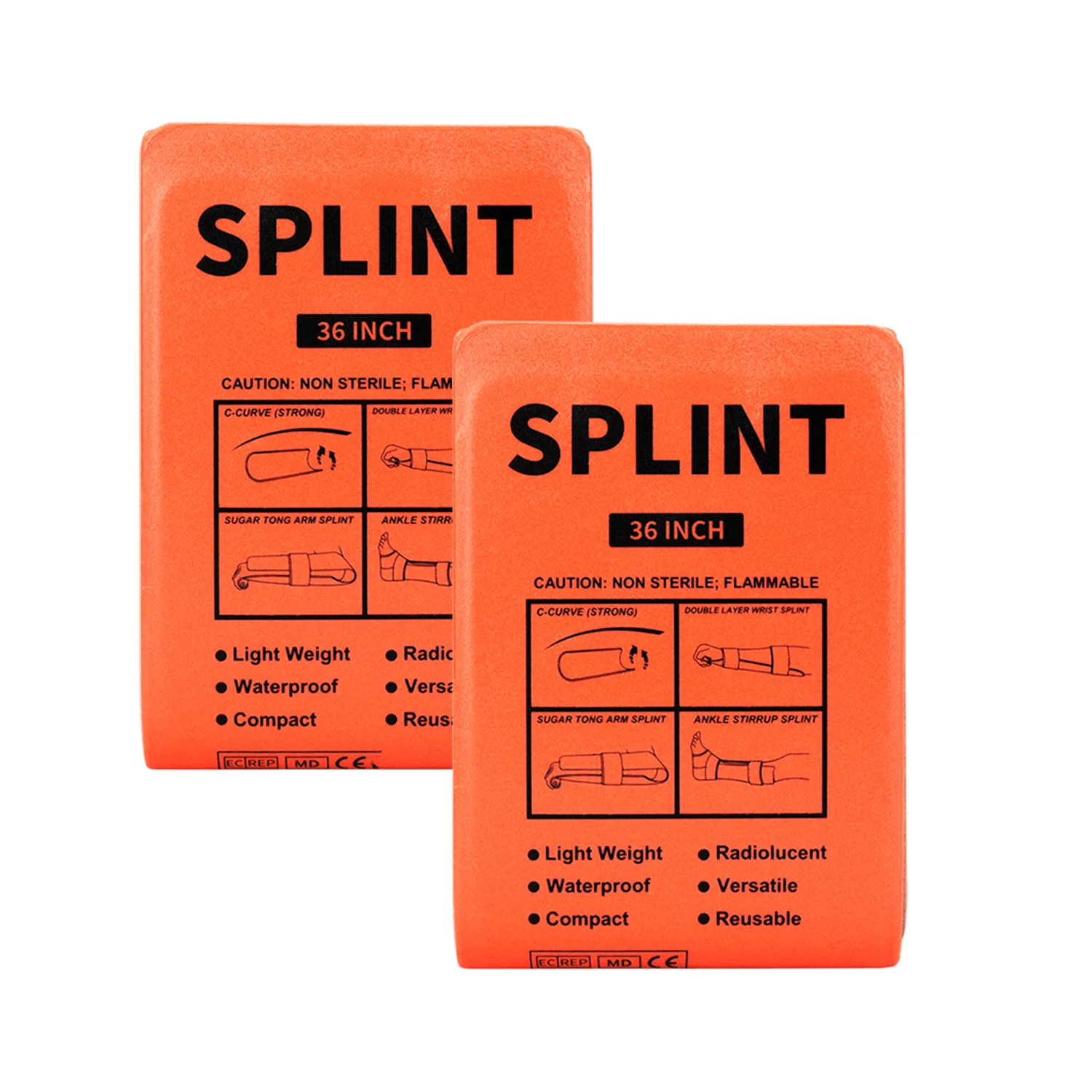 High Quality Moldable Lightweight Fracture Emergency Splint for First Aid Rescue