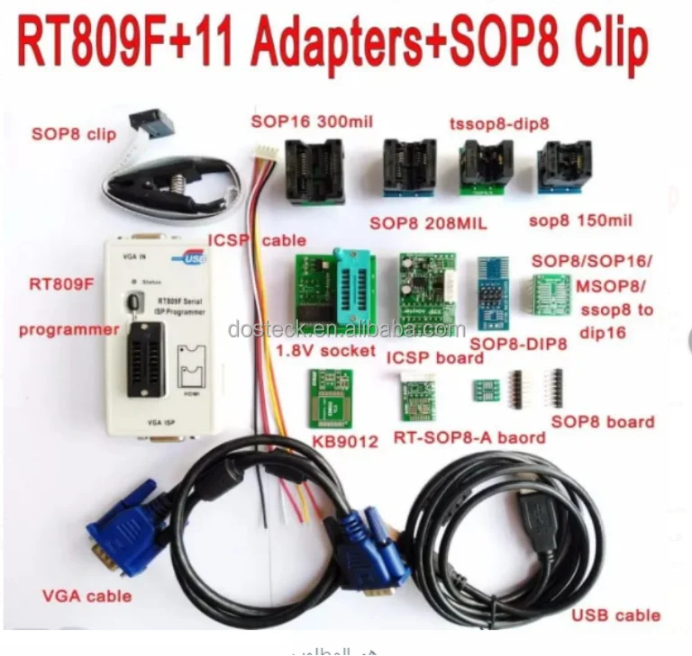 RT809F 11parts +sop8 ISP Programmer with cable Universal Programmer RT809