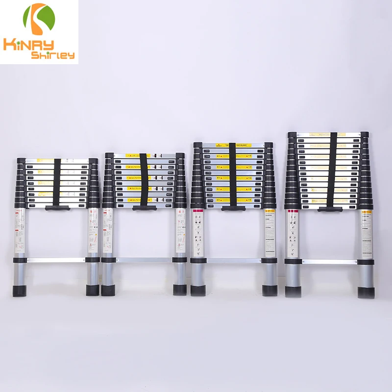 5.4M Telescopic Retractable Loft Folding Step Telescopic Ladder