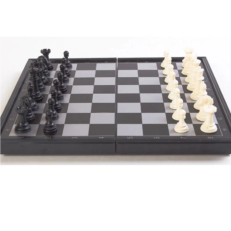 25 cm Folding Magnetic Plastic Chess Set Chess Board Games Set for Outdoor Kids and Adults