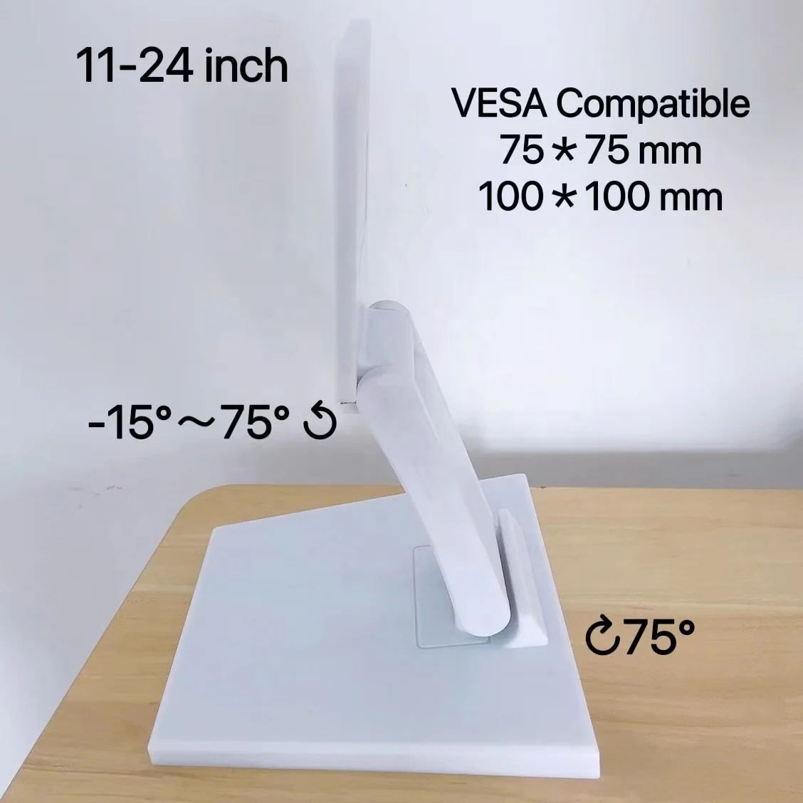 Made is China Black White Desktop Desktop Computer Adjustable Height Screen Height Monitor Stand