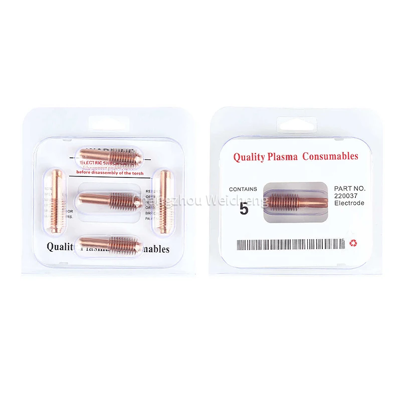High Quality Plasma Cutting Consumable Plasma Electrode 220037 Electrode 100A For Powermax1650 Torch