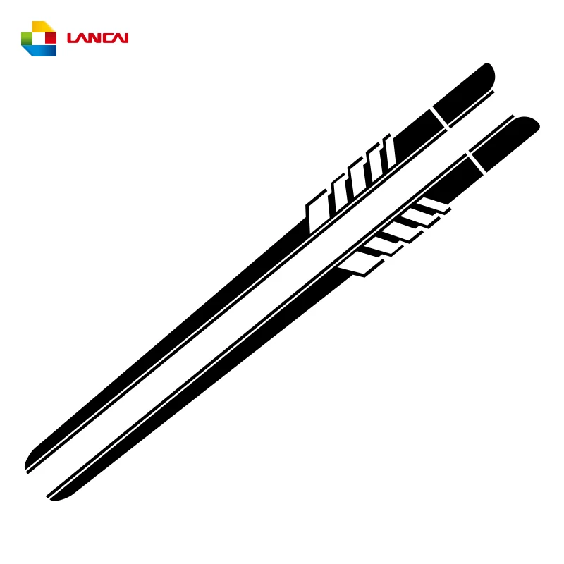 Wrap racing stripes vinyl film body door accessories auto decals car side stickers
