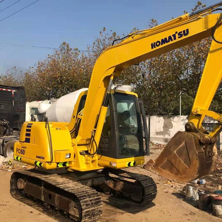 Б/у pc60-7 экскаваторы и 6 лет тонный экскаватор в Шанхае, Китай (материк) для продажи