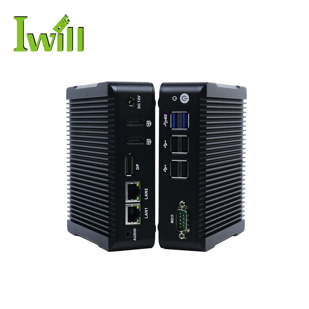  Мини-компьютер IWILL nano N3160 quad core без вентилятора с