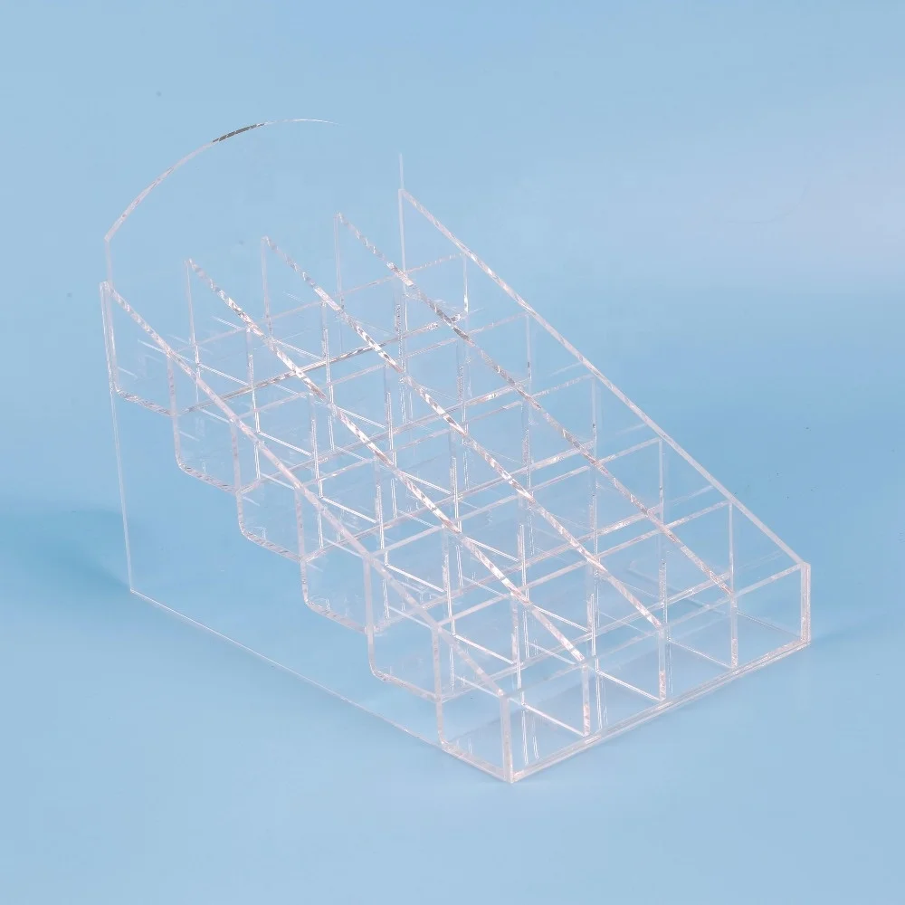 Hot Sales Clear acrylic plastic makeup holder acrylic nail polish organizer