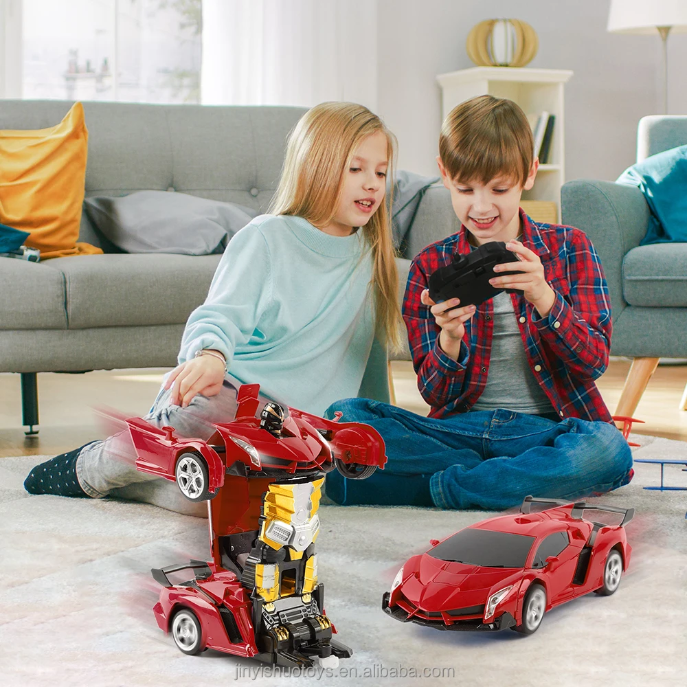 2.4G RC car one button deformation remote control car deformation robot