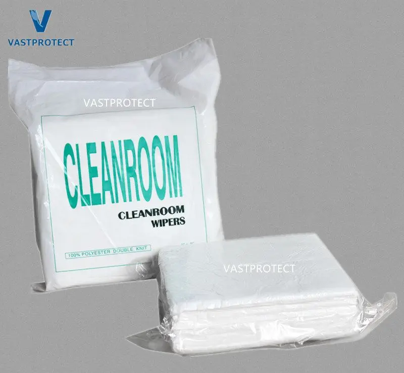 Laser Sealed Lint Free 100% Polyester Double Knit Cleanroom Wipers