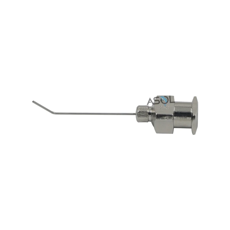 Factory outlet ophthalmic sterilized air injection 27g cannula angled 45deg shaft