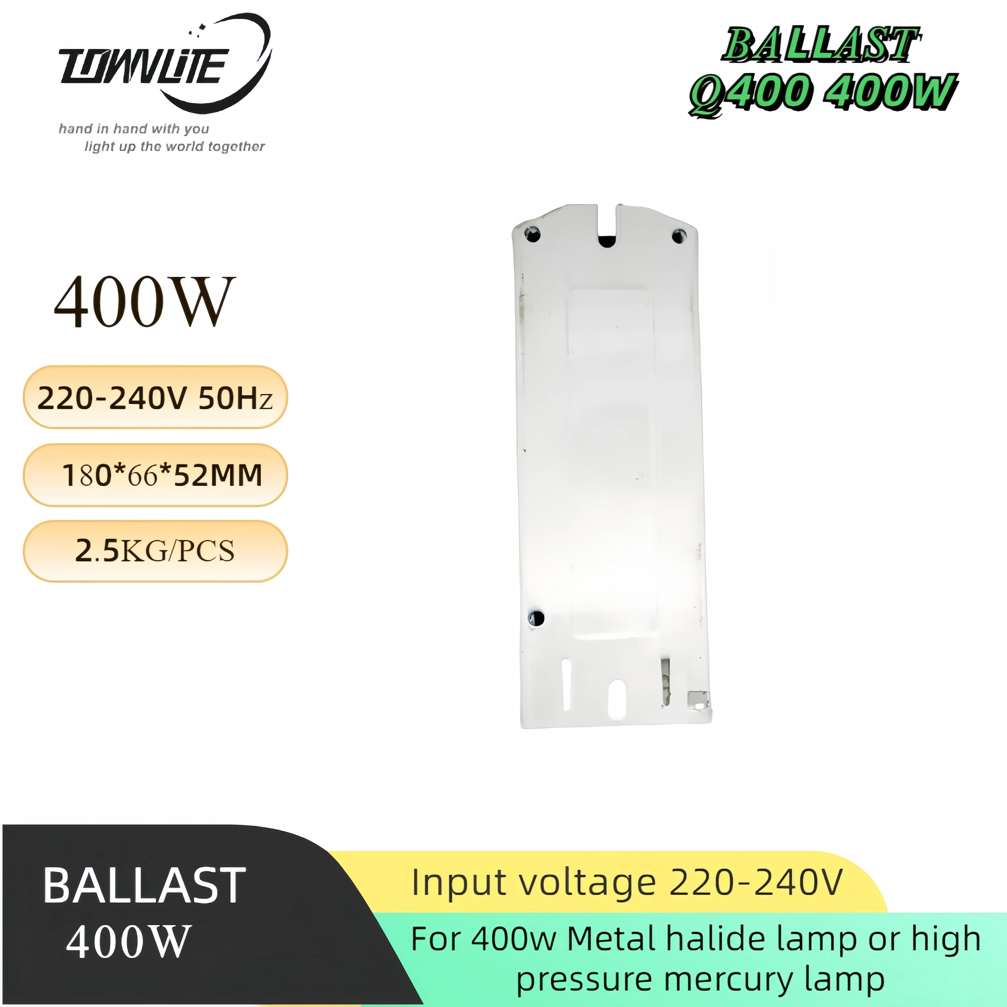 Excellent workmanship and durability for 400w metal halide lamp mercury lamp inductor ballast 3.25A