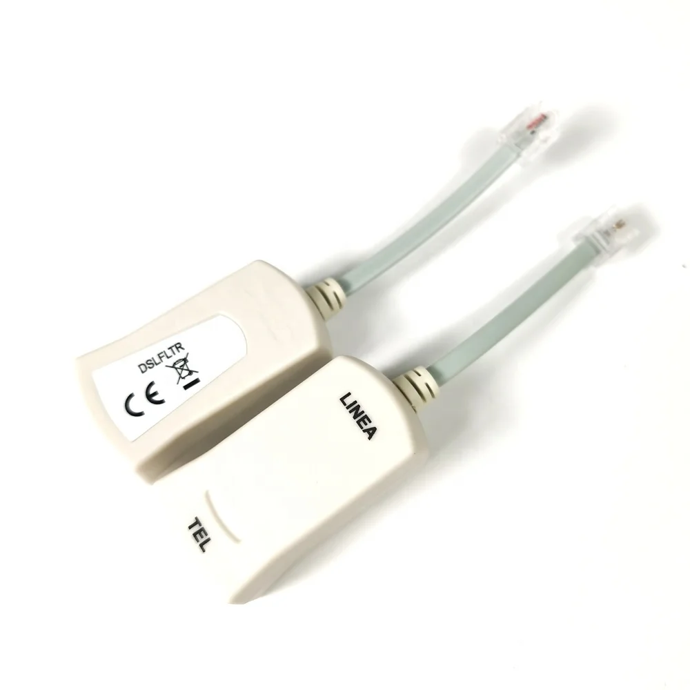 DSL Modem Filter Adapter Phone Line Noise Interference Remover Shield for Telephone Fax Machine Answering Machine