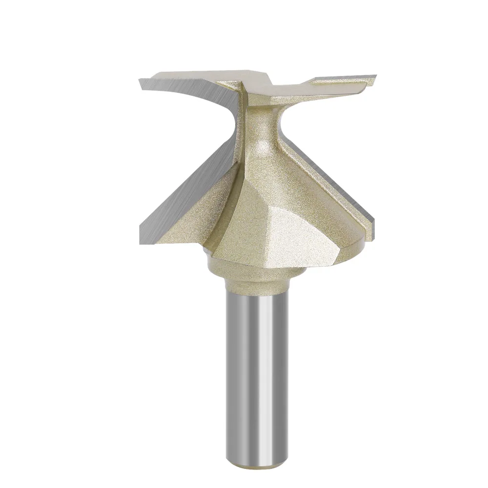 1/2 Handle Circular Bend Integrated Milling Cutter Seamless Engraving Machine Industrial Grade Woodworking Milling Cutter