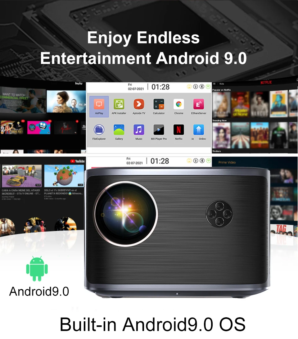 4k Mini Projectors Home Theater Beamer Durable Portable Proyector Smart Full Hd Home Cheap Screen Small LCD Light Projectors