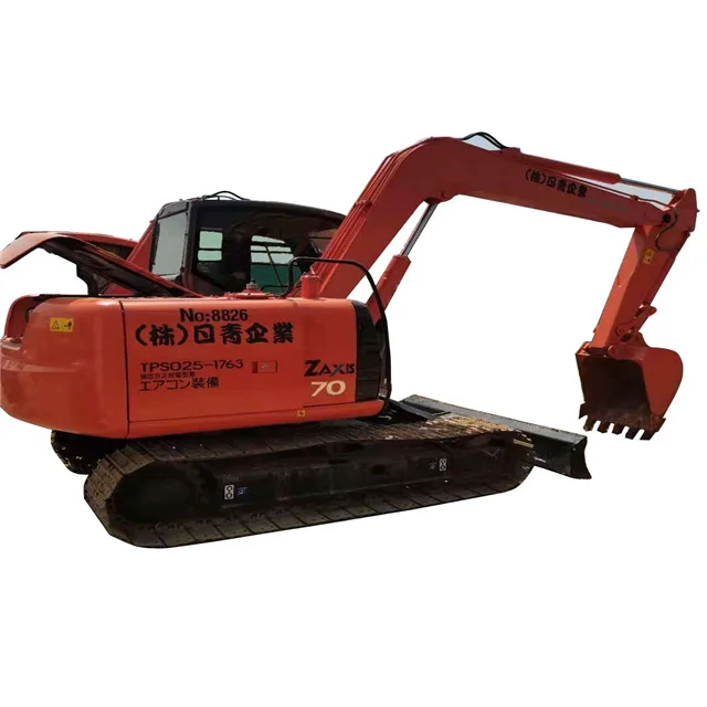 used  Japan made crawler excavator HITACHI ZX70 6 ton construction machine  good quality low maintenance hot sale in stock