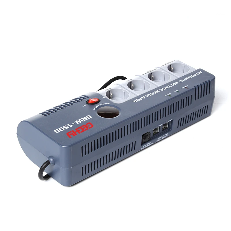 Sockets 1500VA Toroidal Transformer AC Automatic Voltage Regulators Stabilizers AVR 1200W 1500W For SVC Use