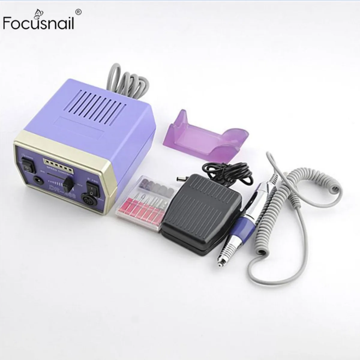 Machine Professional Nail Art Buffer Equipment for Polishing Acrylic Nails Rechargeable Manicure and Pedicure Polishing Kit