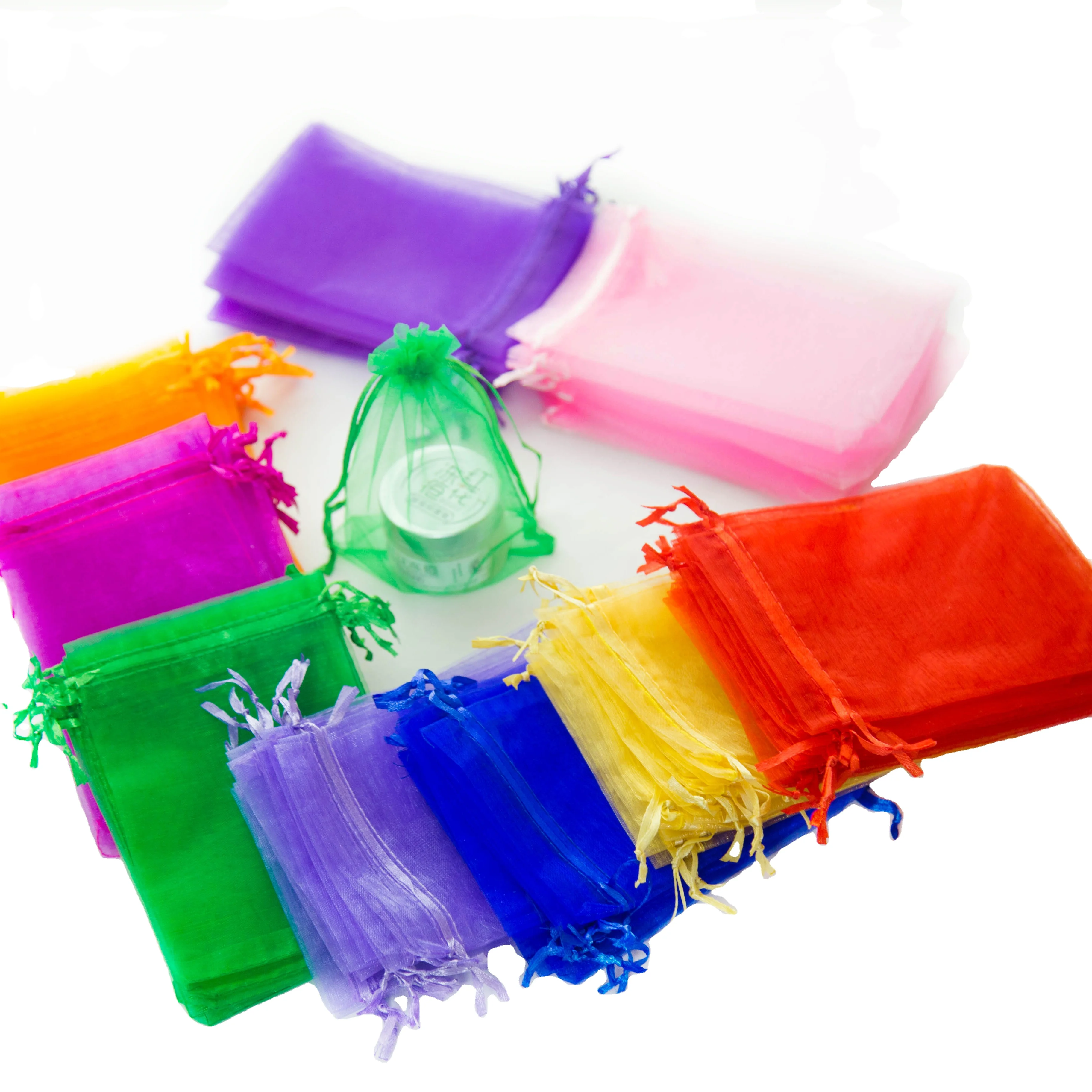 Wholesale High Quality Drawstring Jewelry Bag Organza Gift Bag Wedding Candy Gift Bag