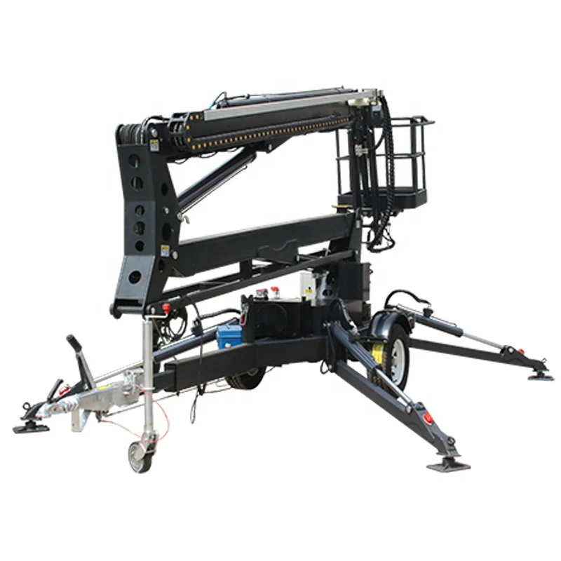 Towable articulating boom lift man lift aerial work platform 200KG