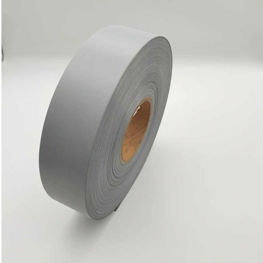 Sliver Polyester Reflective Fabric Tape Tapes for Clothing Edging