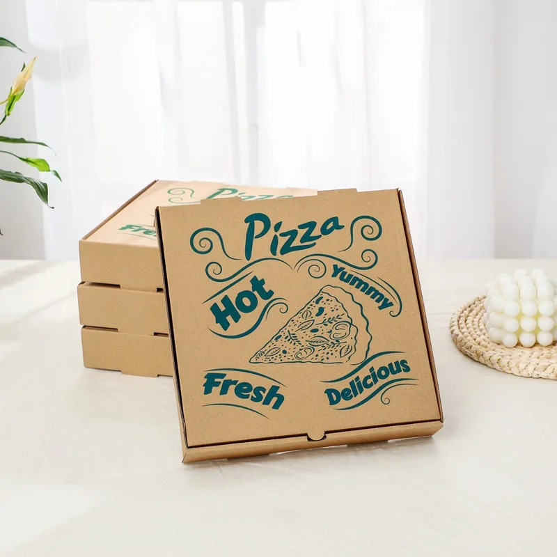 Wholesale High Quality Cheap Custom Logo Portable Thick Recycled Corrugated Delivery Baking Pizza Box