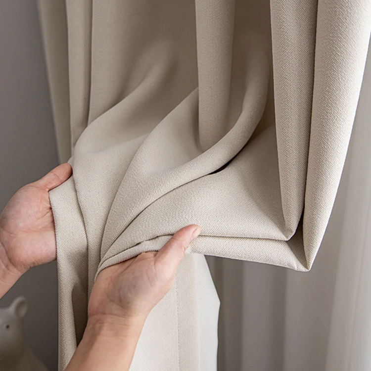 2022 China Manufacturer Velour Velvet 100% Polyester Solid Blackout Curtain Textiles Fabric