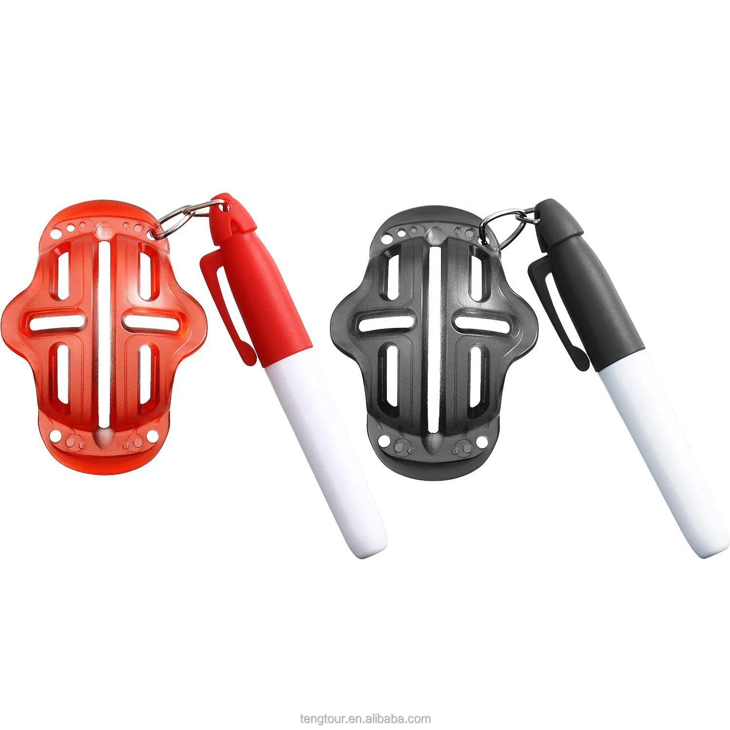 
Portable Golf Ball Crossed Line Marker Plastic Mini Golf Ball Liner Line Drawing with Pen 