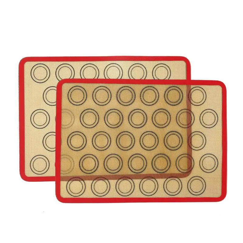 Customizable Nonstick Baking Pastry Mat Sheet Non-Slip Silicone Baking Mat Set