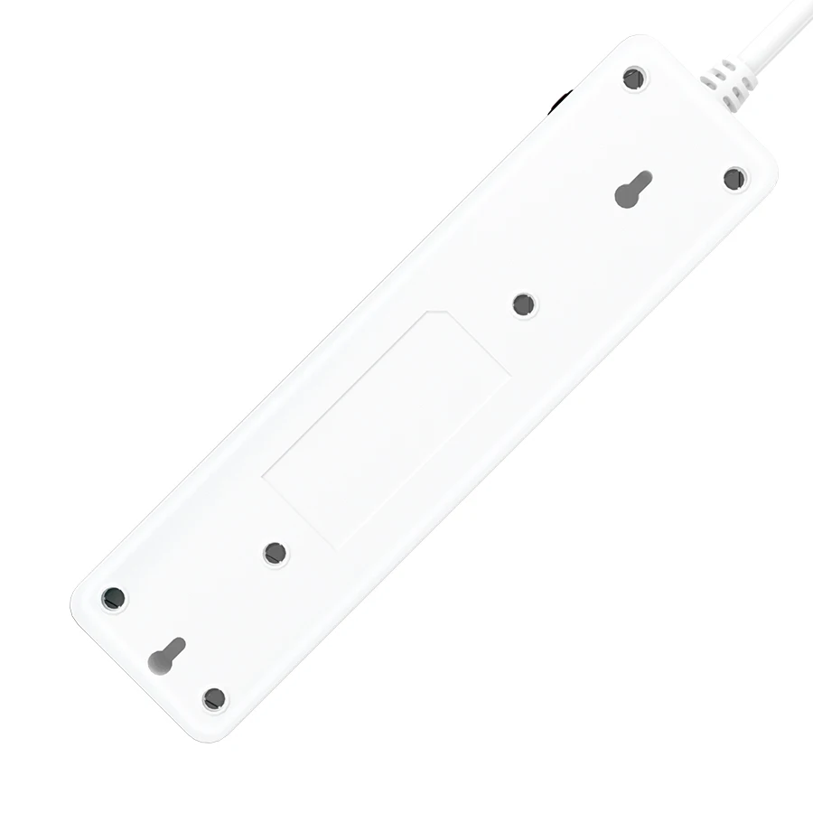 2023 New  US Standard  Socket  Fashion White Electric Power Strips  Home Office Charging Station 2ft Power Cord 2m