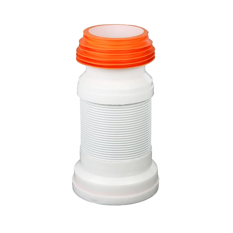 Toilet retractable sewage pipe toilet steel wire spring downpipe arbitrary bending deodorant black sewage pipe