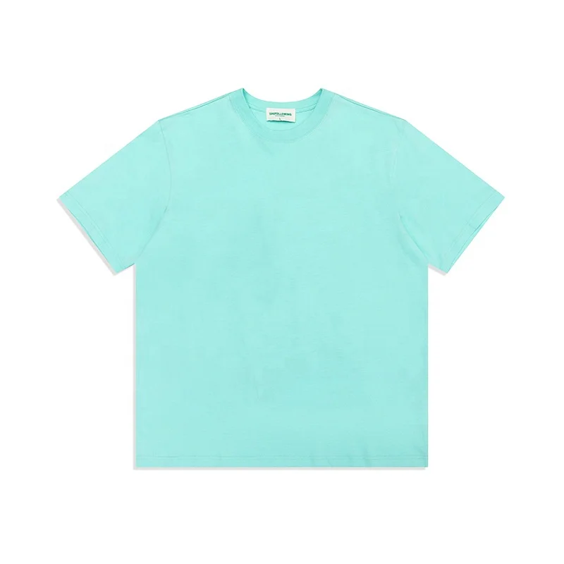 250g Heavyweight Pure Cotton Oversized Basic Tshirts Custom High Quality Loose Plain Mens T-Shirts Custom Printed T-Shirts