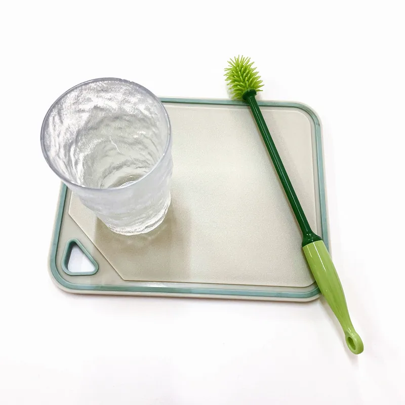 Custom 11inch Cleaning Tools Long Handle Glass Feeding Bottle Cleaner Plastic Cleaning Brush for Water Bottle