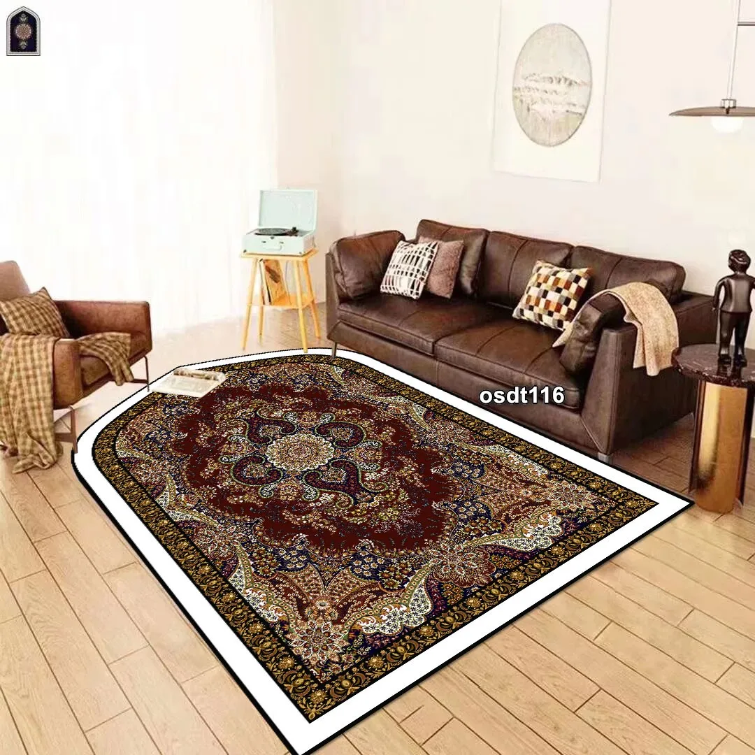 Factory Sale Hot Selling Foam Rug and Carpet Muslim Islamic For Ramadan Traditional Persian Alfombra Soft Fluffy Prayer Mat