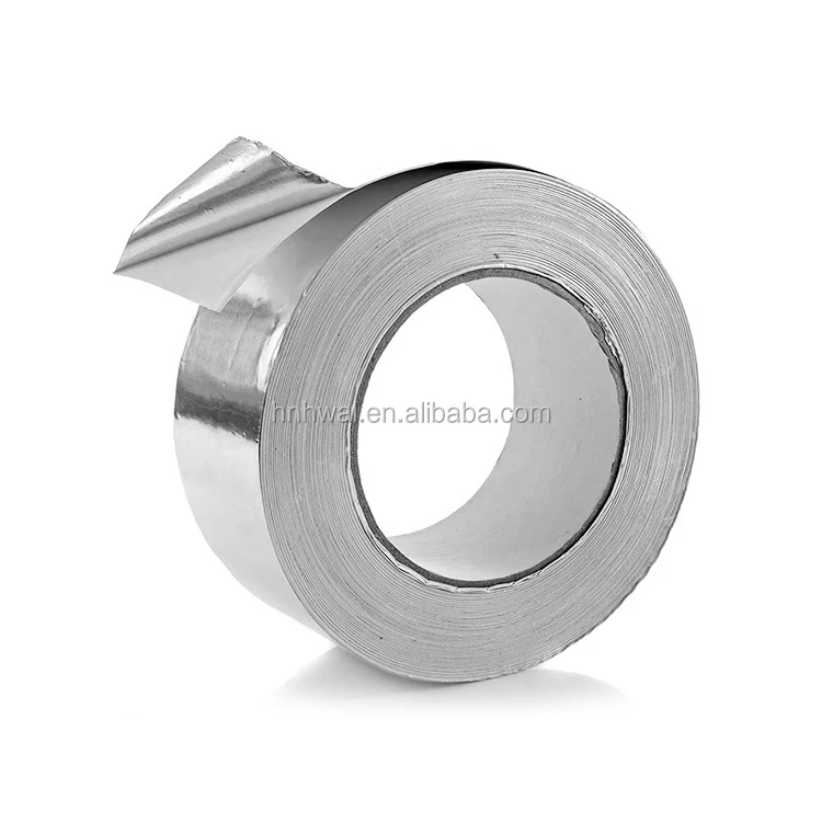 newest price wholesale silver waterproof fireproof heat resistant self adhesive aluminum foil tape for masking roof duct sealing