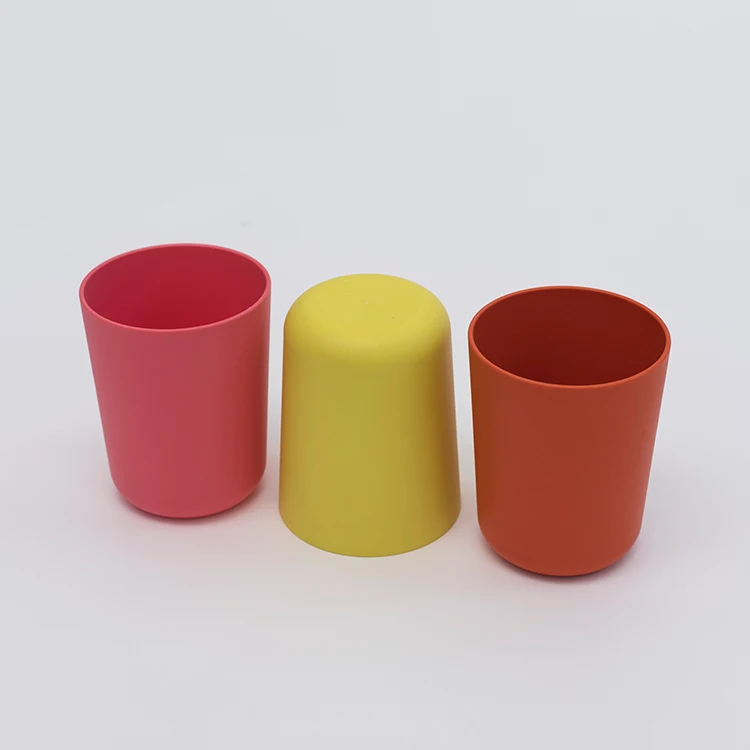 100% Biodegradable Eco Friendly Bamboo Fiber Reusable natural pla drinking cup wholesale