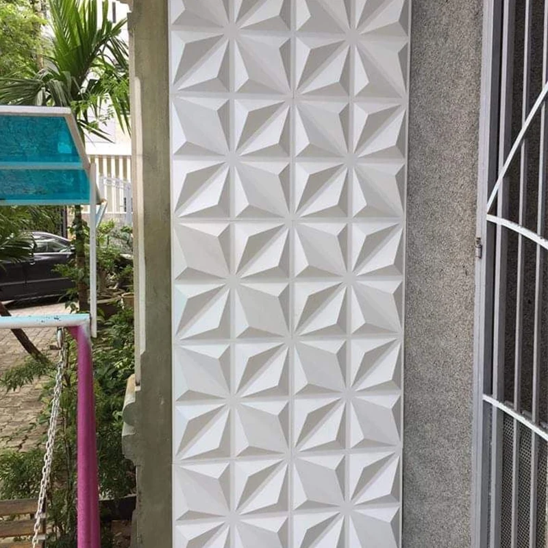 Simple European-Style Luxury 3D Garden Wallpaper Self-Adhesive Waterproof and Fireproof PVC 3D Wall Panel Free Sample Available