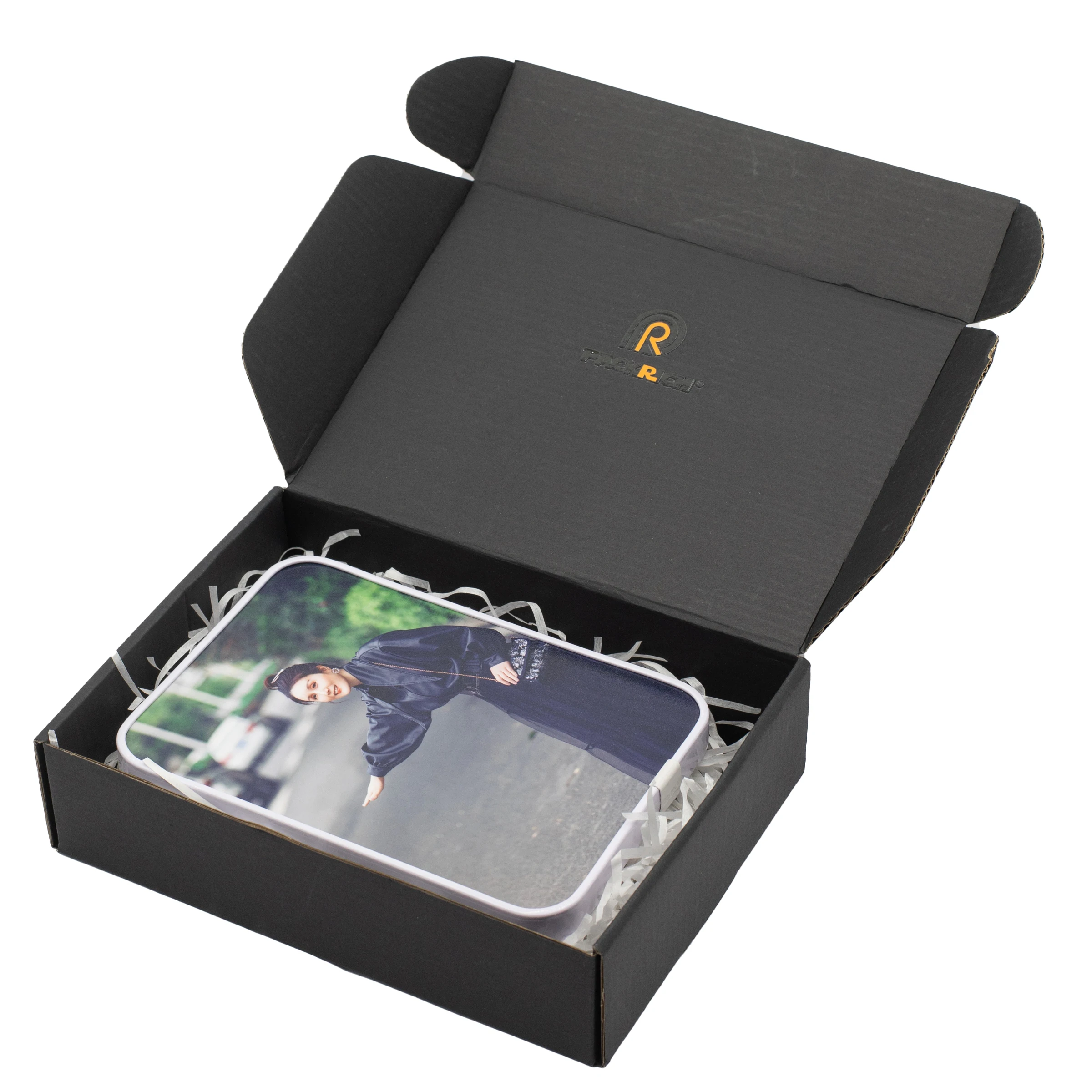 Custom Logo Print Low Price Packaging Craft Shipping Mailer Matte Black Corrugated Gift Wholesale Cardboard Paper Box