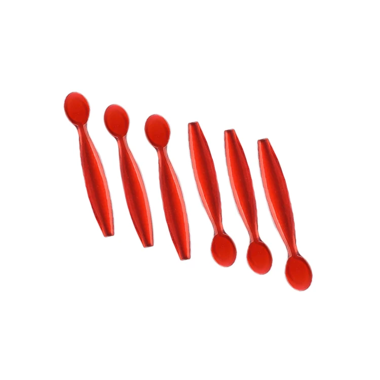 Wholesale low price black Y shaped skincare spatula face cream makeup plastic  applicator