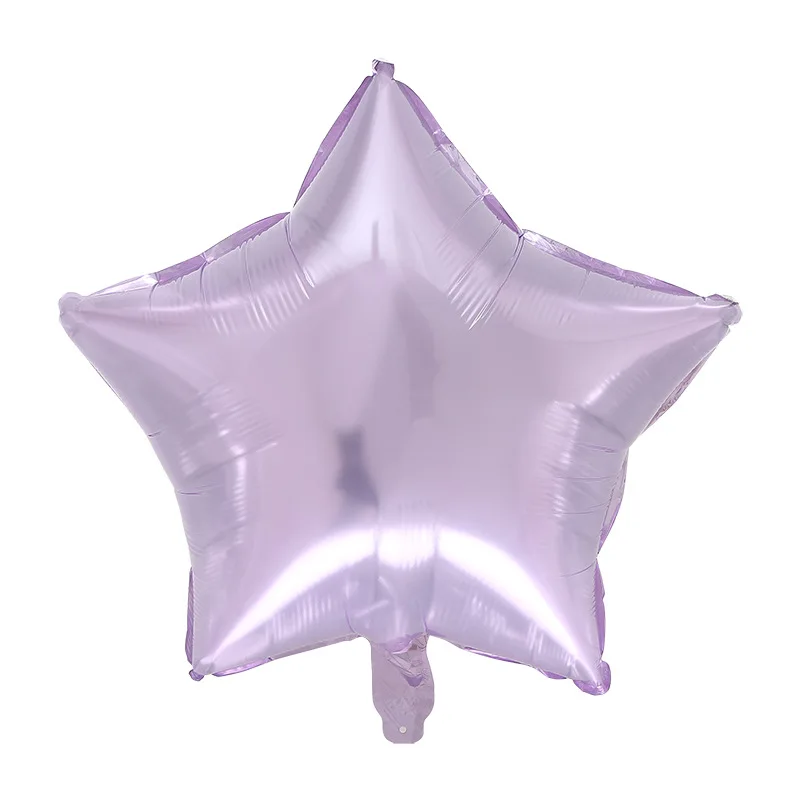 18 Inch Jelly Color Five-pointed Star Aluminum Film Balloon Crystal Aluminum Foil Birthday Party Decoration