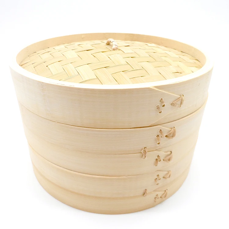 Biodegradable reusable 10 inch dim sum bamboo kitchen