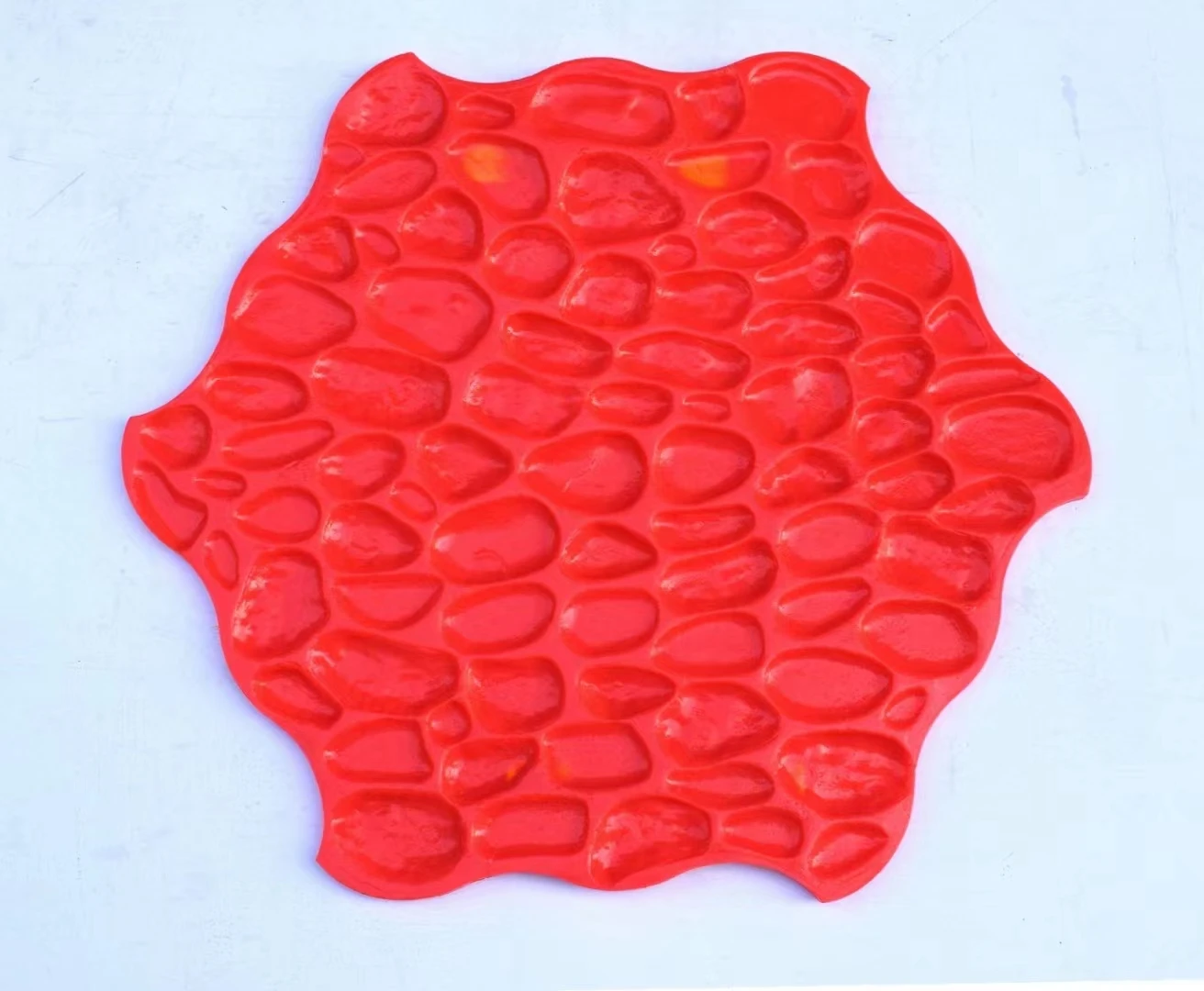 Garden Random Stone Concrete Stamped Mats Stamping Mold For Cement