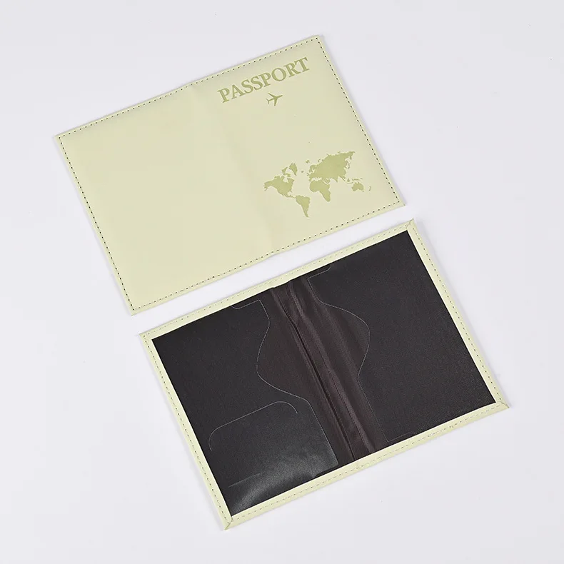 Colorful Style PU Leather Passport Holder Factory Wholesale Skin Feeling Customization LOGO RFID Blocking Passport Holder